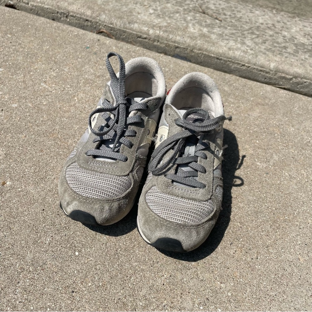 Kids Gray Sneakers